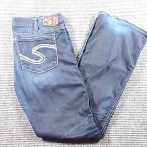 Silver Jeans Co. Frances 18” Bootcut – Women’s W33 L33, Dark Wash, Contrast